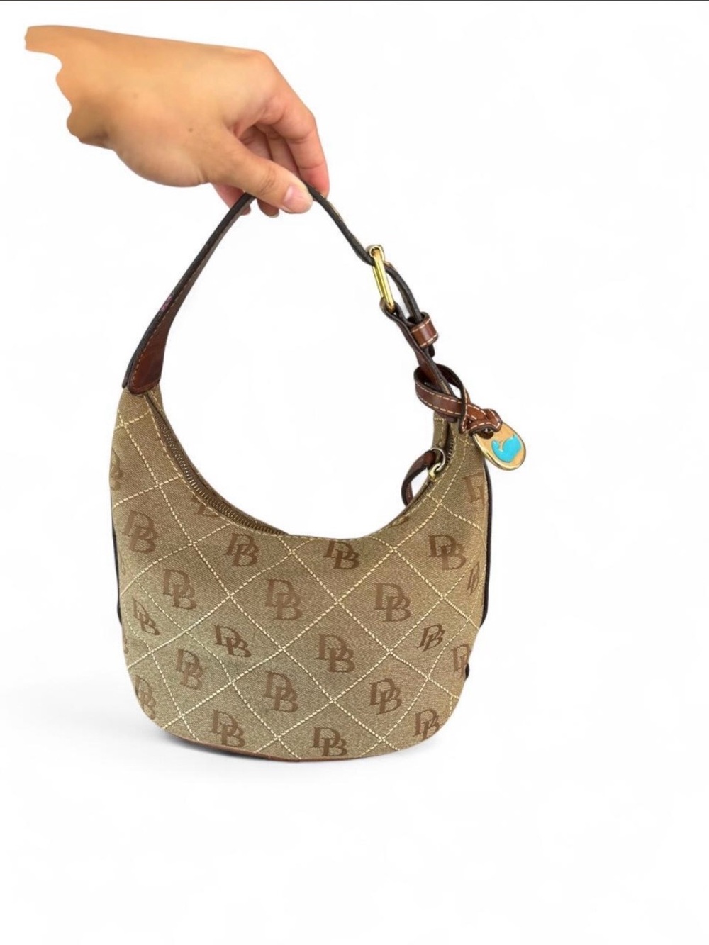 Dooney & Bourke Brown Monogram Shoulder Bag